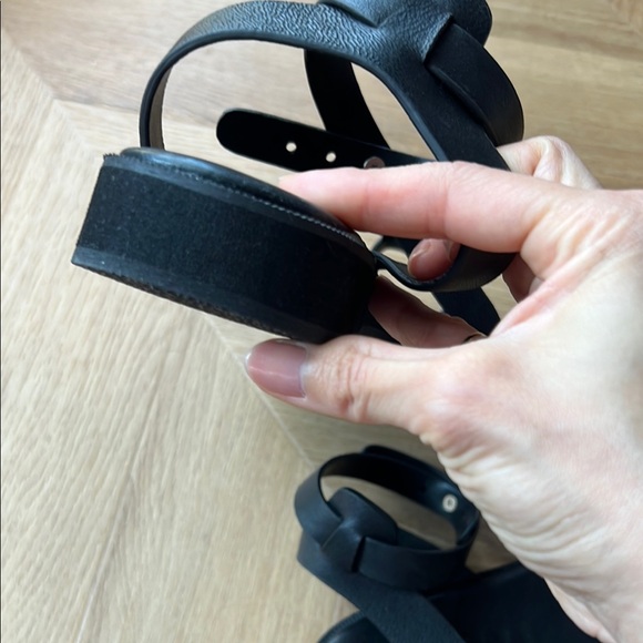 WConcept Black Leather Sandals, 37 - Picture 10 of 17